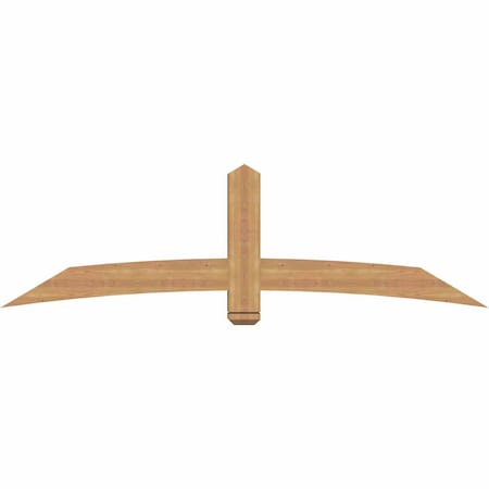 Ekena Millwork Bellingham Timber Gable Bracket, Western Red Cedar, 84"W x 24"H x 5 1/2"D x 5 1/2"F, 7/12 Pitch GBW084X24X0606BEL00SWR